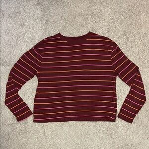 A New Day- Striped Long Sleeve Top